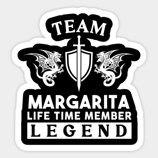 Margarita Name T Shirt - Margarita Life Time Member Legend Gift Item Tee Sticker by unendurableslemp118